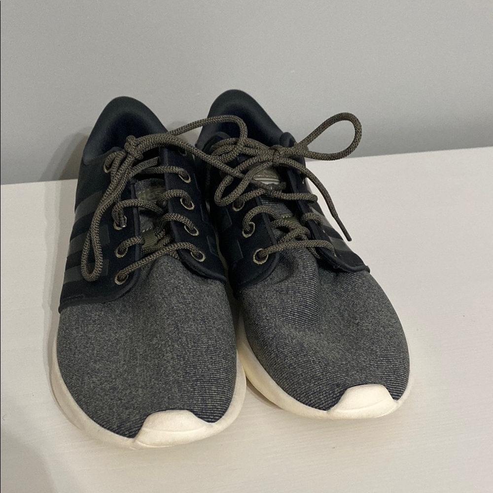 Adidas Men's Charcoal and Black Sneakers